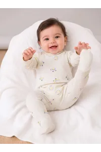Grenouillère Bébé en Maille Côtelée à Pieds Intégrés | Pyjama Tunisie