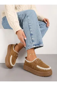 Pantoufle Femmes en Suédine & Broderie Crochet | Confort Tunisie