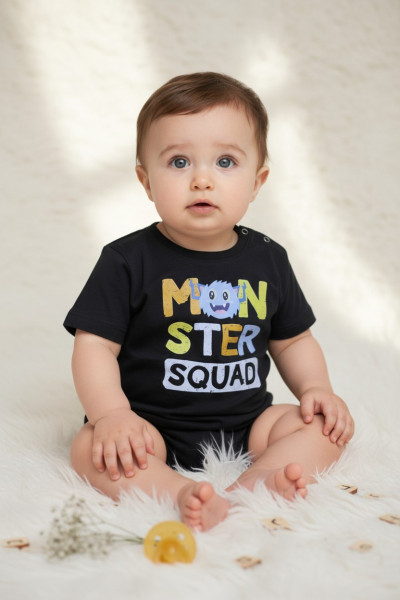 T-shirt bébé « Monster Squad » confortable et tendance | Tunisie