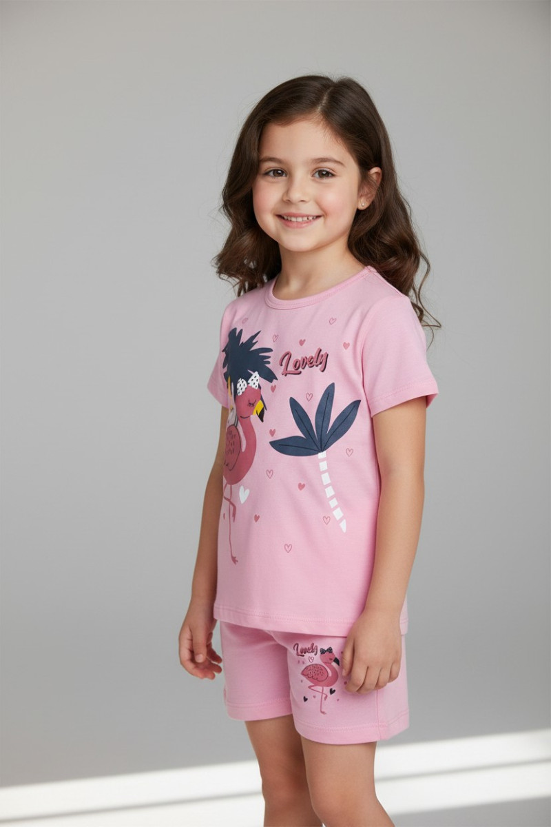 Ensemble fillette flamant “Lovely” 2 pièces | Mode enfant Tunisie