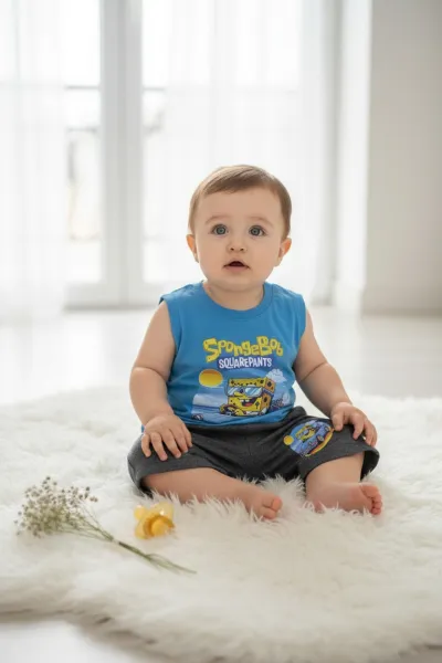 Ensemble bébé garçon 2 pièces été | Vêtements bébé Tunisie