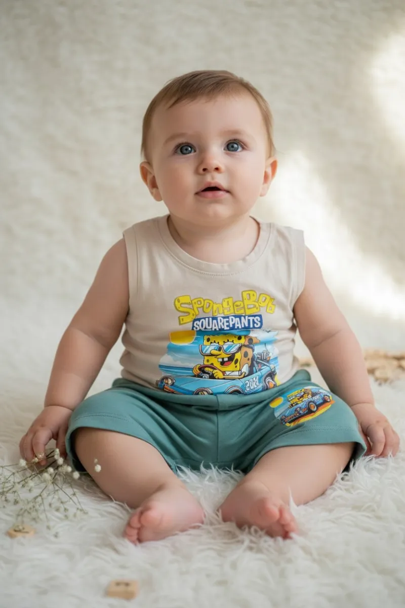 Ensemble bébé garçon 2 pièces été | Vêtements bébé Tunisie