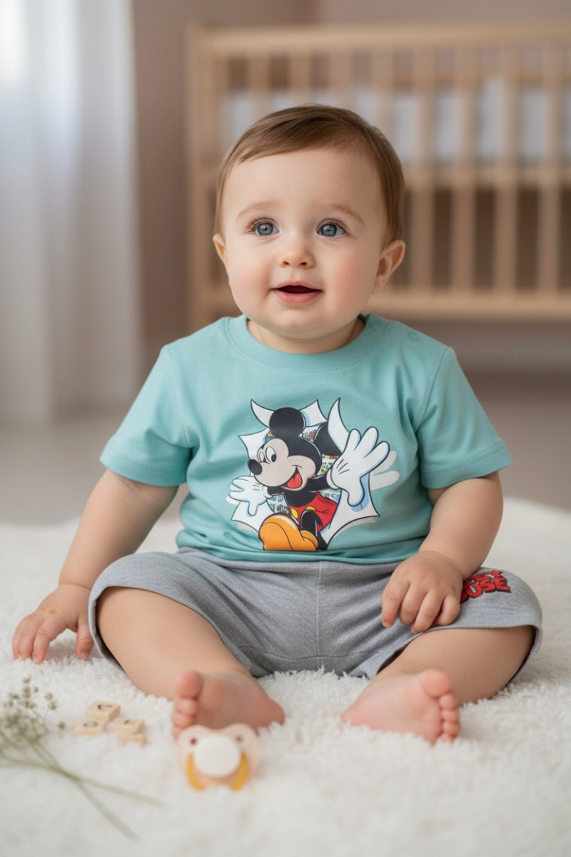 Ensemble bébé Mickey Mouse 2 pièces | Vêtements bébé Tunisie