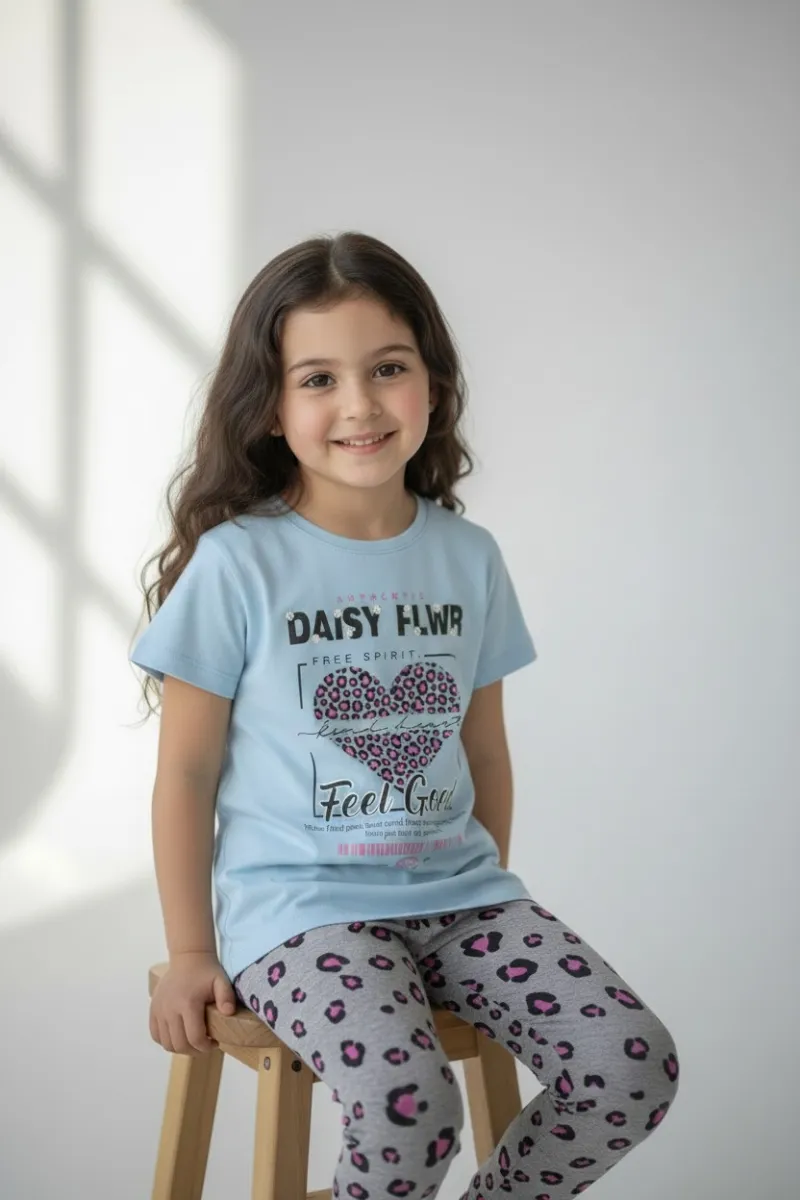 Ensemble fillette “Daisy Flwr” 2 pièces | Vêtements enfant Tunisie
