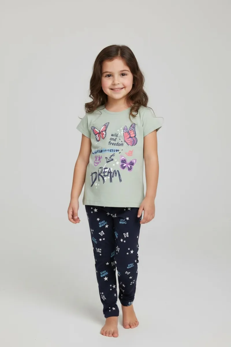Ensemble fillette “Wild and Freedom” papillons | Mode enfant Tunisie