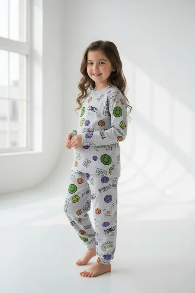 Pyjama Fillette Good Vibe Only Pull & Pantalon | Vêtements Enfant Tunisie