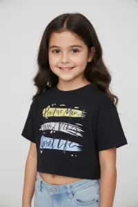 T-shirt Fillette Positive Mind Good Vibe Great Life | Vêtements Enfant Tunisie