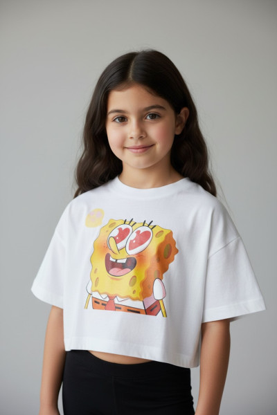 T-shirt Fillette SpongeBob SquarePants | Vêtements Enfant Tunisie