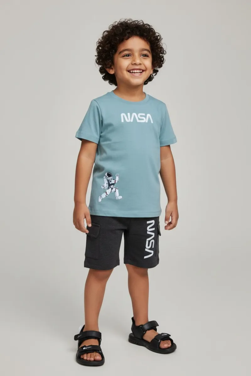 Ensemble Garçon NASA Astronaute T-shirt & Short | Vêtements Enfant Tunisie