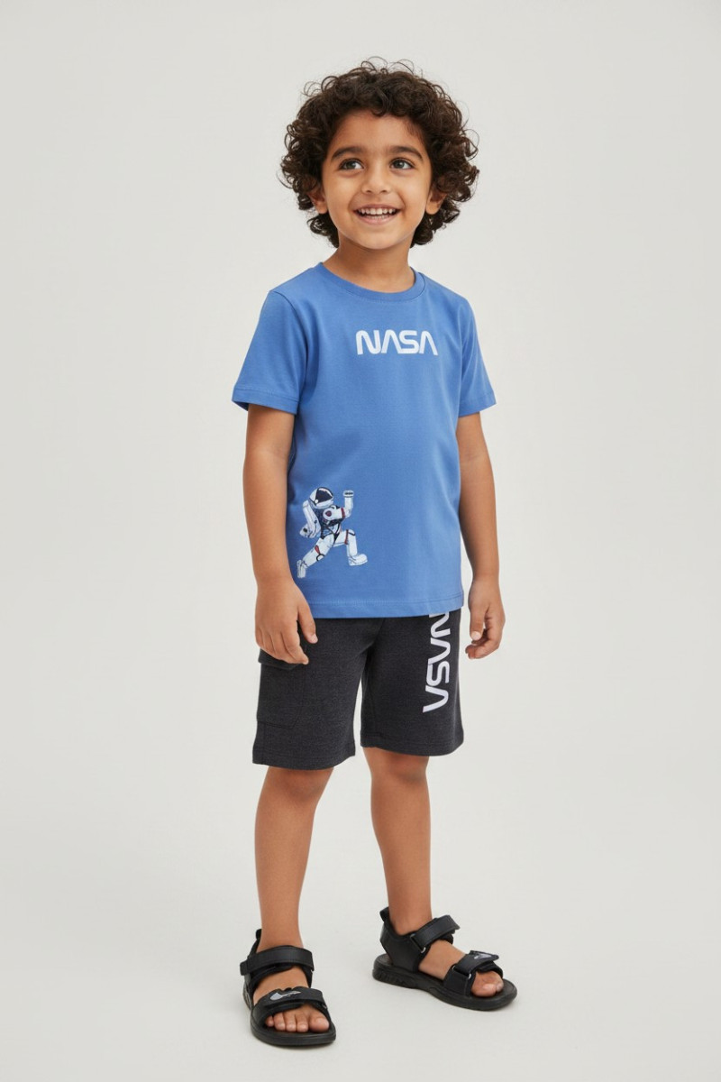 Ensemble Garçon NASA Astronaute T-shirt & Short | Vêtements Enfant Tunisie