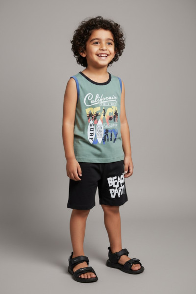 Ensemble Garçon California Beach Party & Short | Vêtements Enfant Tunisie