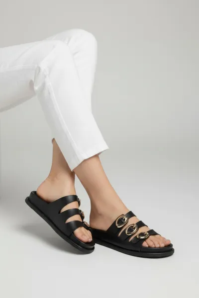 Mule Femme 3 Ceintures Confortables | Chaussures Femme Tunisie